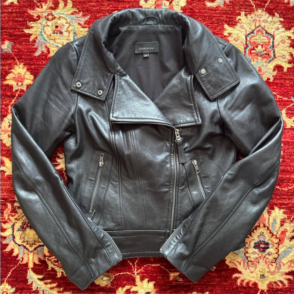 Mackage Dark Leather Jacket